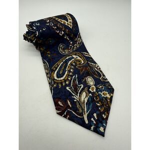 Vintage Christian Dior Monsieur Tie Mens Silk Necktie Paisley Designer 90s